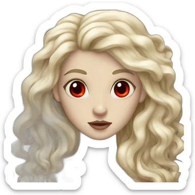 Siren (greek mythology) with red eyes sticker