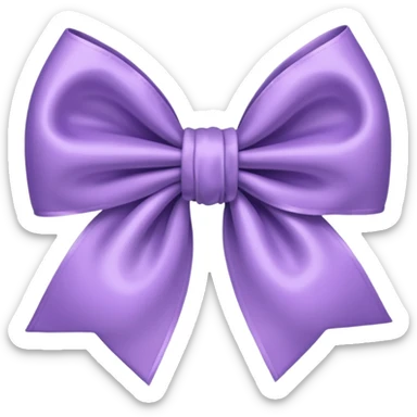 Cute bow light purple  sticker