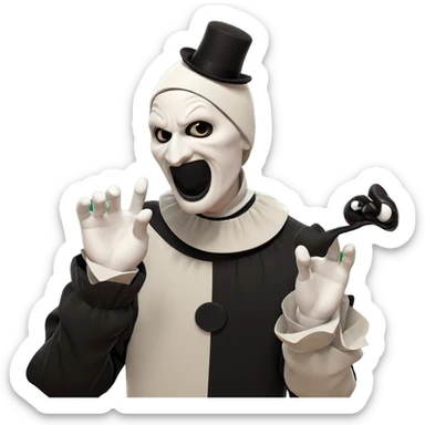 haunting solo in mini hat sticker