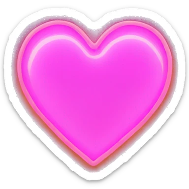 heart glowing neon  sticker