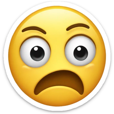 disgusted face sticker