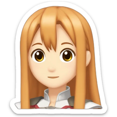 Asuna from sword art online sticker