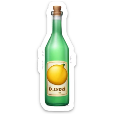 Long cylndrical tequila blanco bottle sticker