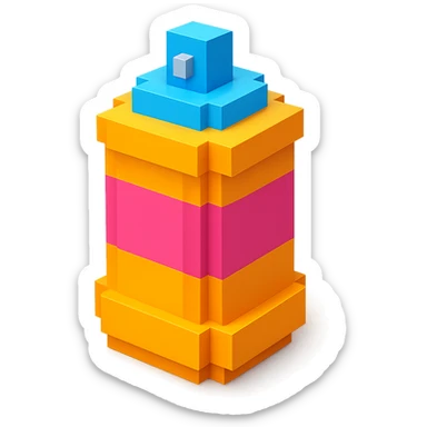 spray paint can sticker