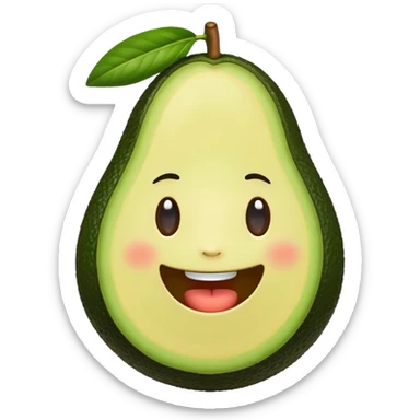 avocado playz sticker