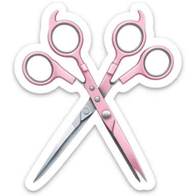 Light pink scissors  sticker
