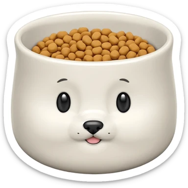 pet food bowl sticker