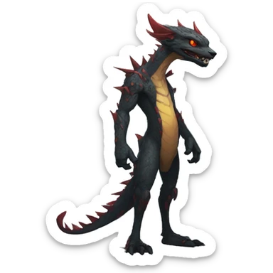 Cool Edgy Vernid species by LiLaiRa full body sticker