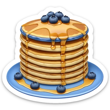 Blueberry pancakes sticker