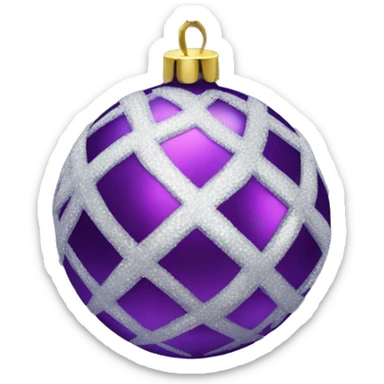 Christmas tree bauble sticker