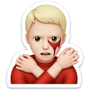 strangling self sticker