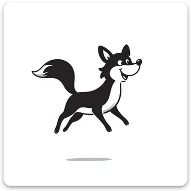 crazy fox sticker