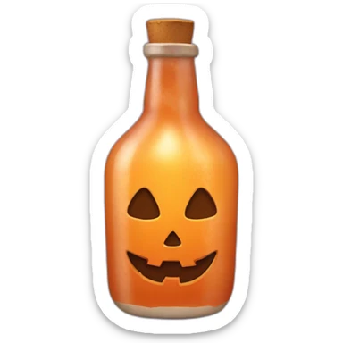 Halloween bottle  sticker