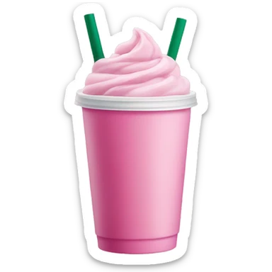 Pink Starbucks drink sticker
