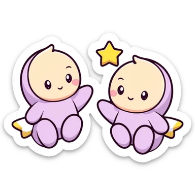 Little twin stars ￼ sticker