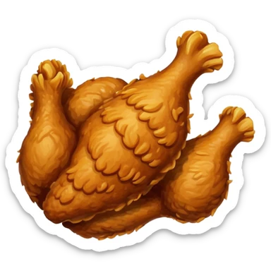 fried chicken sticker