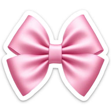 light pink bow on light pink bow sticker