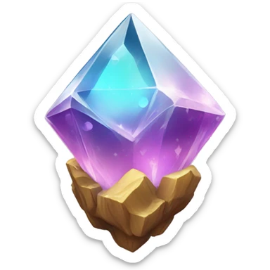 magical crystal sticker