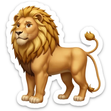 lion standing sticker