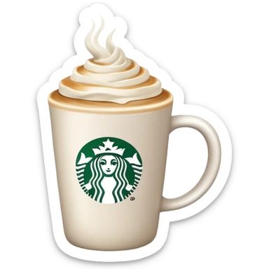 starbucks latte sticker