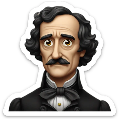 Edgar Allen Poe sticker