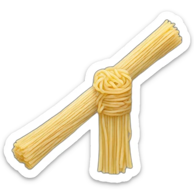 Lightsaber made of noodles sticker