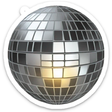 Disco ball sticker