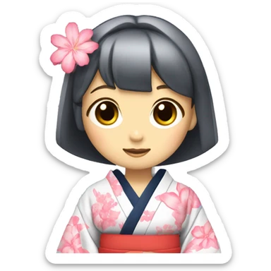 Yukata girl sticker