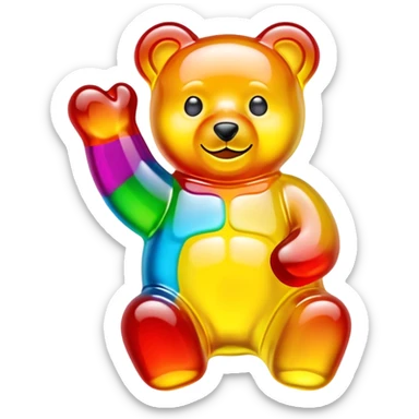 Haribo gummy bear candy sticker