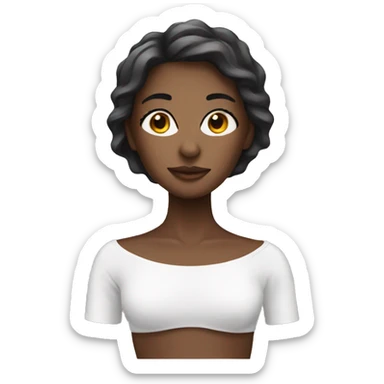 Girl with spa mask sticker