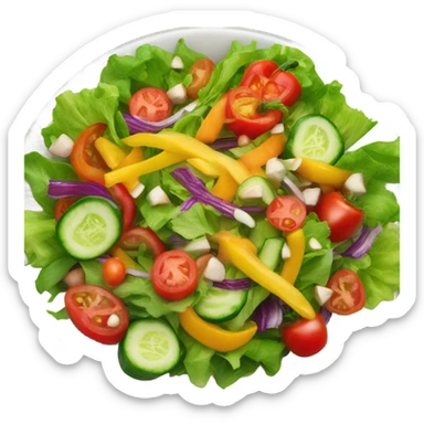 Salad with flames sticker