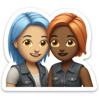 Two lesbians sticker