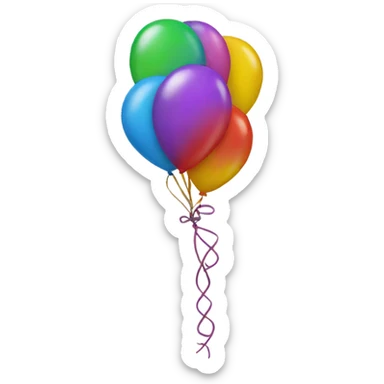 Twisty balloons sticker