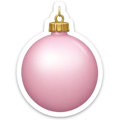 Light pink ornament  sticker