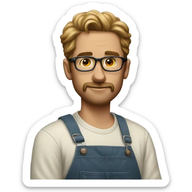 an artist painting a portrait canvas sticker