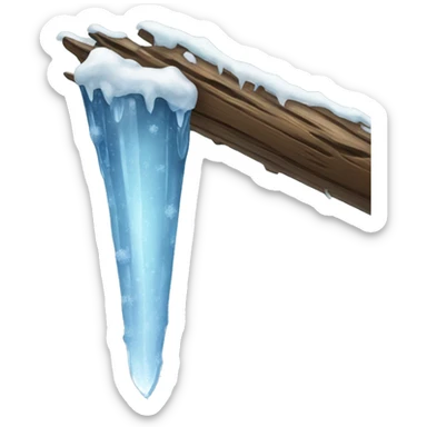 Icicle sticker
