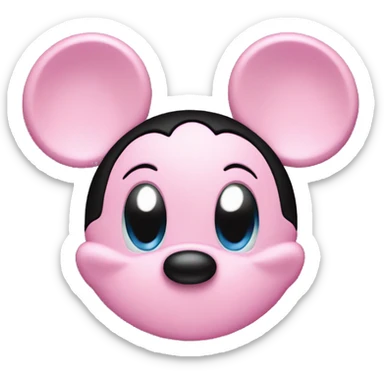 pink mickey mouse  sticker