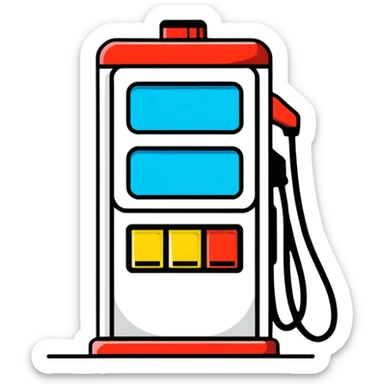 gas station pump sticker