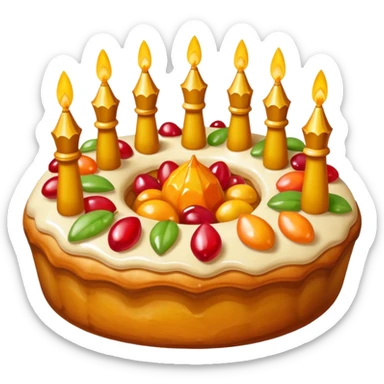 roscon de reyes DE ESPAÑA pero sin velas, sticker