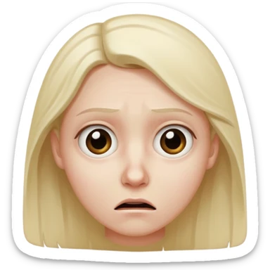 Fear and worried mixed sticker