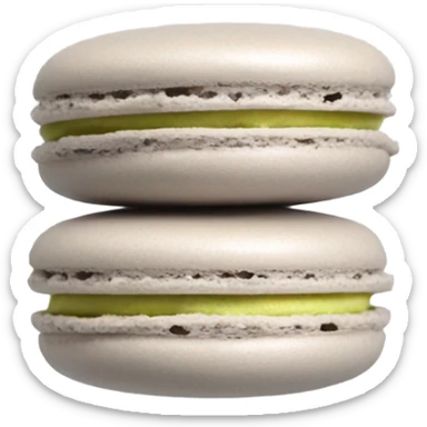 Light grey macaron sticker