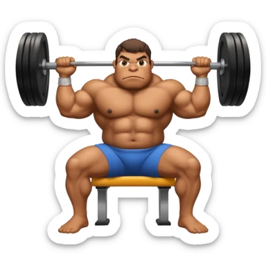 bufo benching 200 kgs sticker