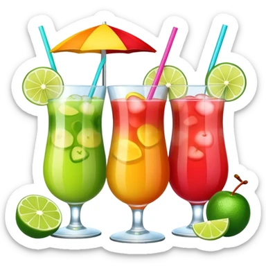 Tropical drinks in Cabo sticker