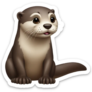 Otter sticker