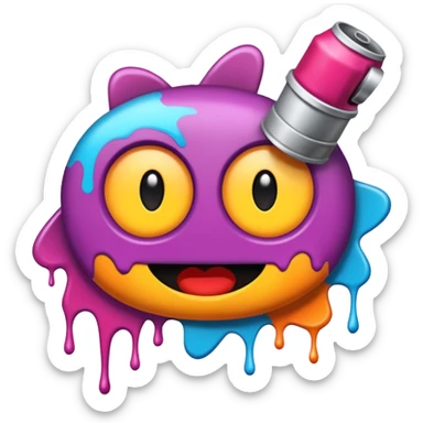 Graffiti painting sticker