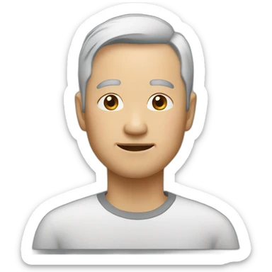 Chinese male age 50 sticker