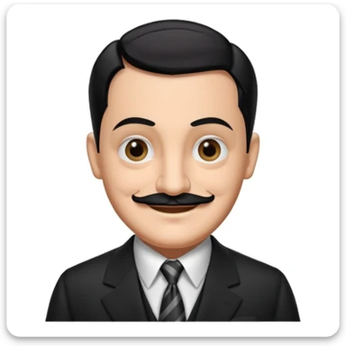 Gomez Addams character emoji sticker