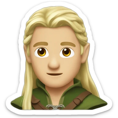 Legolas emoji sticker