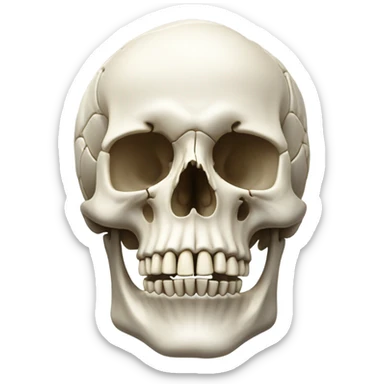 Skull sticker