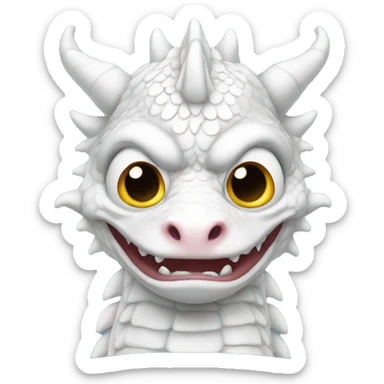 Ascolotl looks like a Chinese white dragon sticker